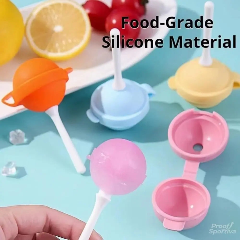 Silicone Popsicle Molds Set (6/10 Pieces) - Reusable Ice Cream and Lollipop Maker for Kids, Ideal Kitchen Accessory and Party Gift