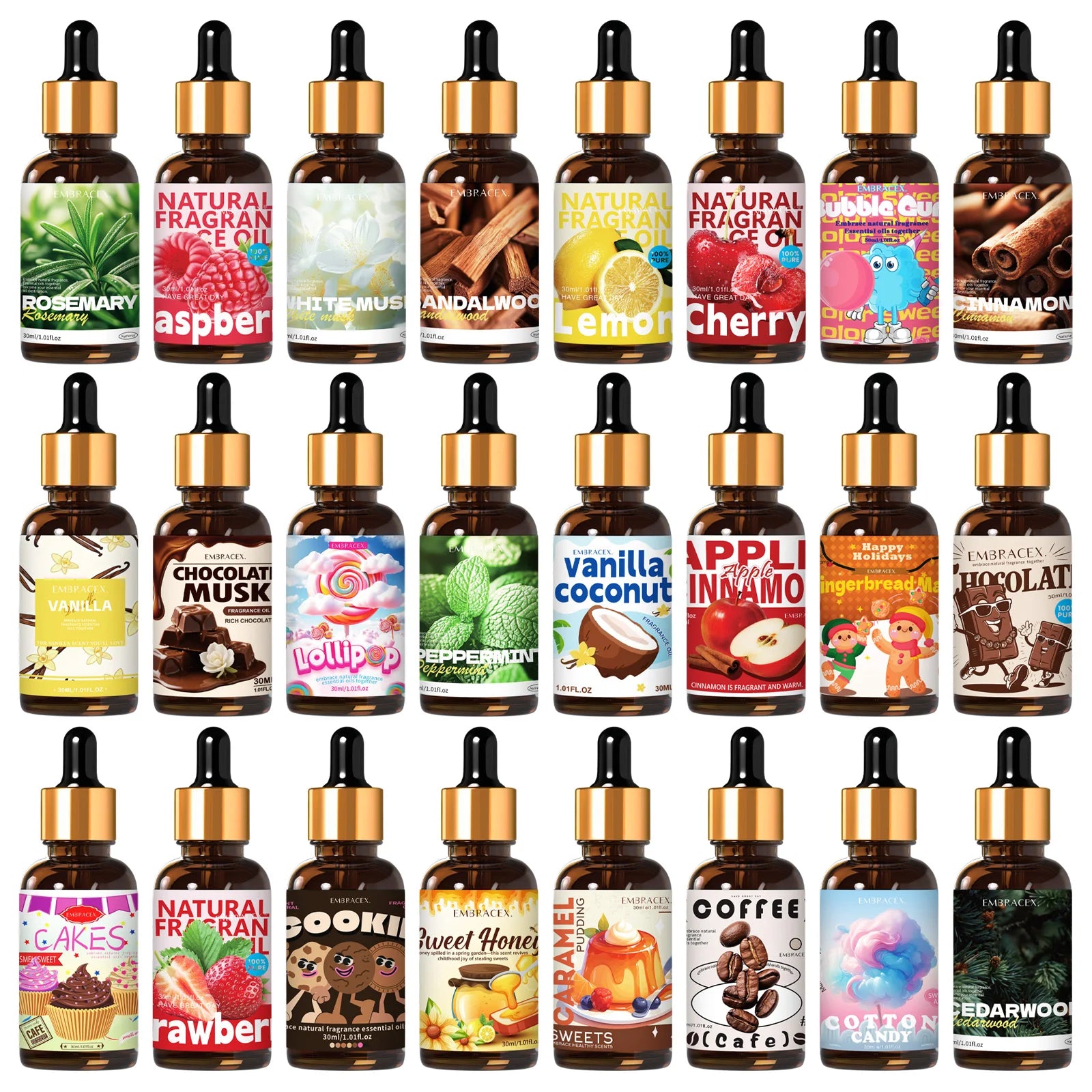 Essential Oil Long Lasting Fragrance for Aromatherapy Skin Care Massage Relaxation 