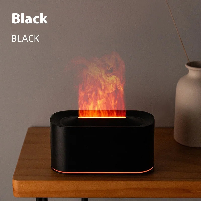 Transform Your Space with the Seven-Color Aromatherapy Humidifier – Stylish Wood Grain Design for Relaxation and Wellness
