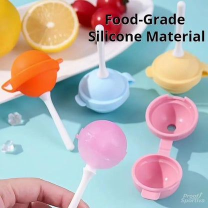 Silicone Popsicle Molds Set (6/10 Pieces) - Reusable Ice Cream and Lollipop Maker for Kids, Ideal Kitchen Accessory and Party Gift