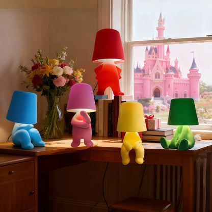 Grass Character LED Table Lamp with 3-Way Dimming