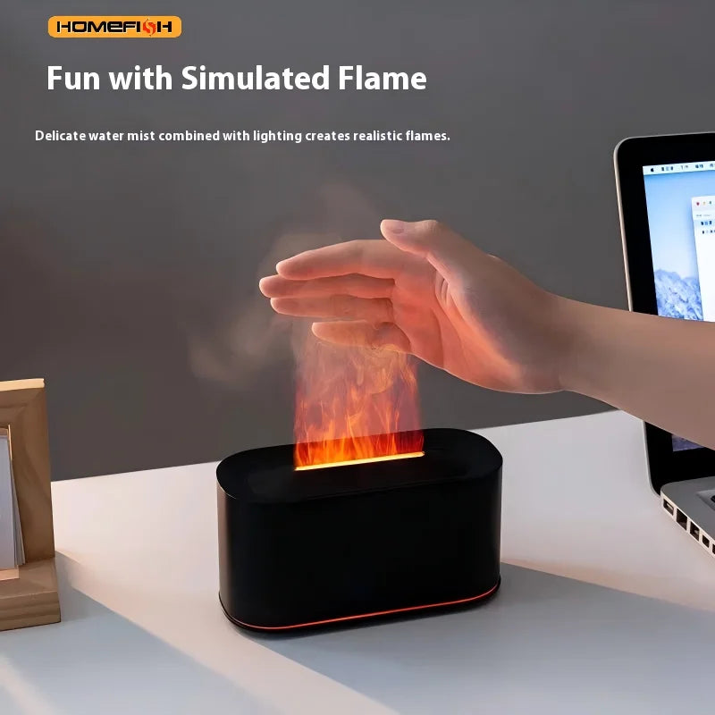Transform Your Space with the Seven-Color Aromatherapy Humidifier – Stylish Wood Grain Design for Relaxation and Wellness