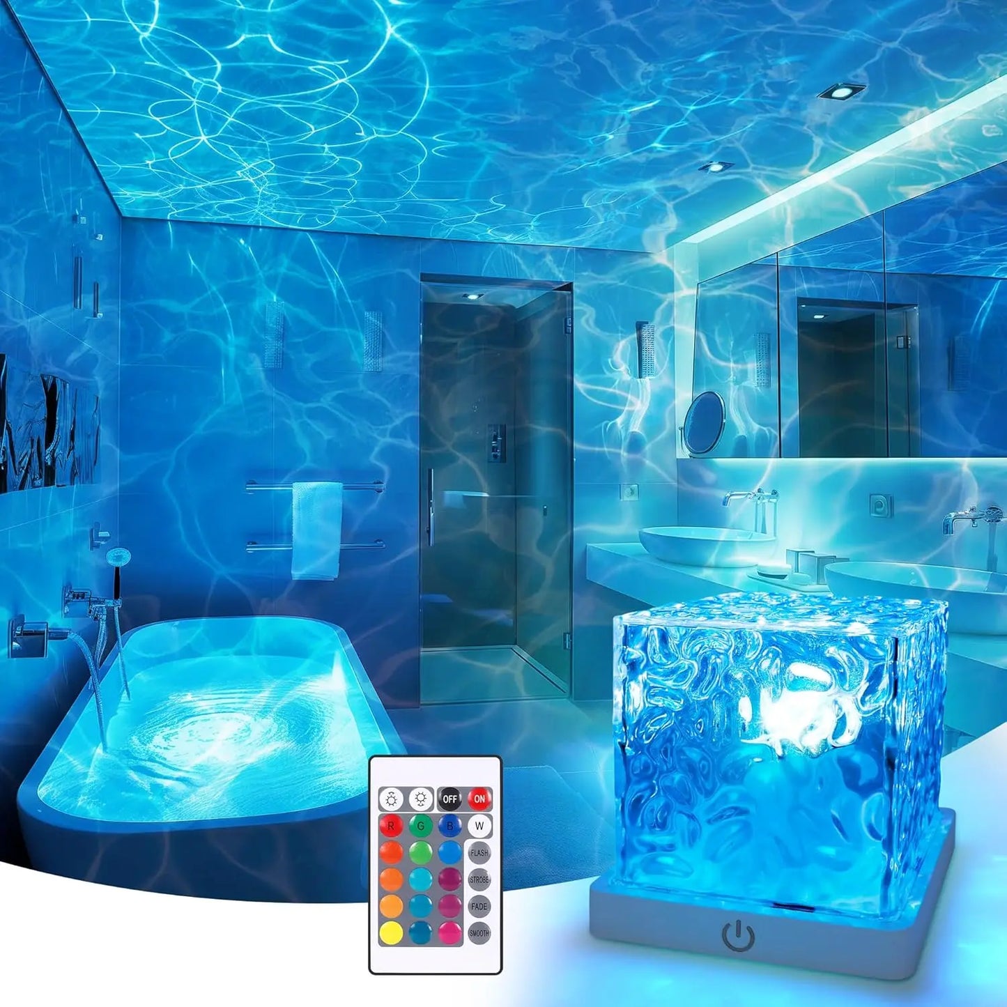 Relaxing Ocean Wave Multi-Colour Shower Light