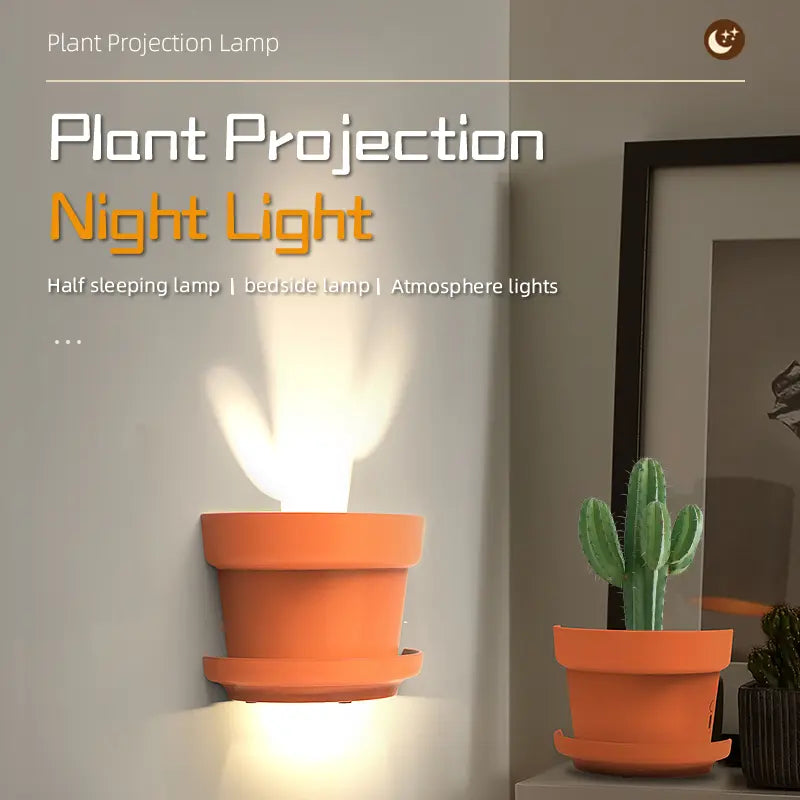 Cactus Wall Lamp Projection Night Light 