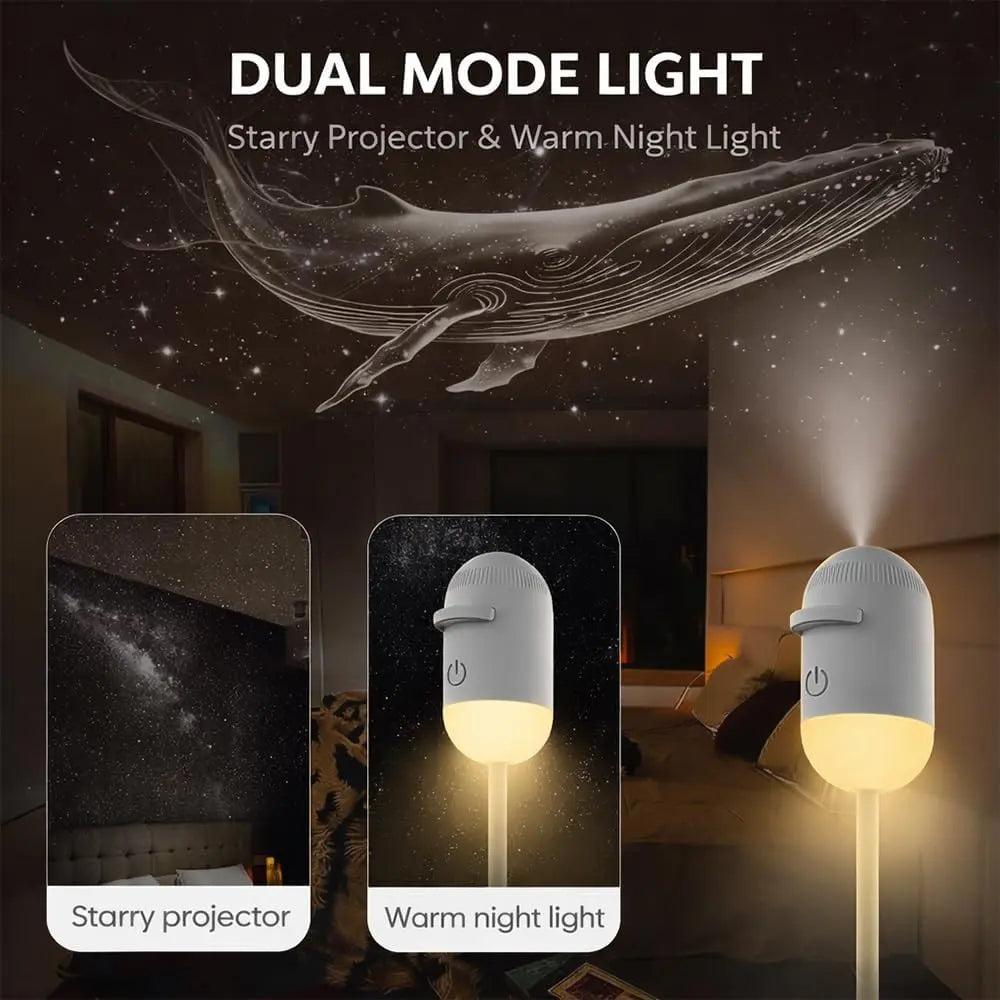 Galaxy Projector, Dual-Mode Night Light