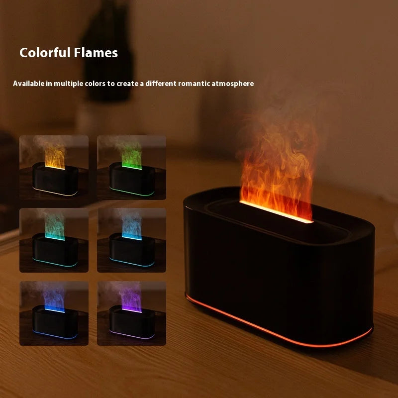 Transform Your Space with the Seven-Color Aromatherapy Humidifier – Stylish Wood Grain Design for Relaxation and Wellness