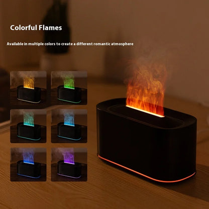 Transform Your Space with the Seven-Color Aromatherapy Humidifier – Stylish Wood Grain Design for Relaxation and Wellness