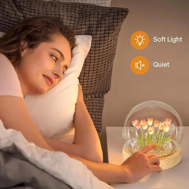 Tulip Shaped Night Light for Bedroom