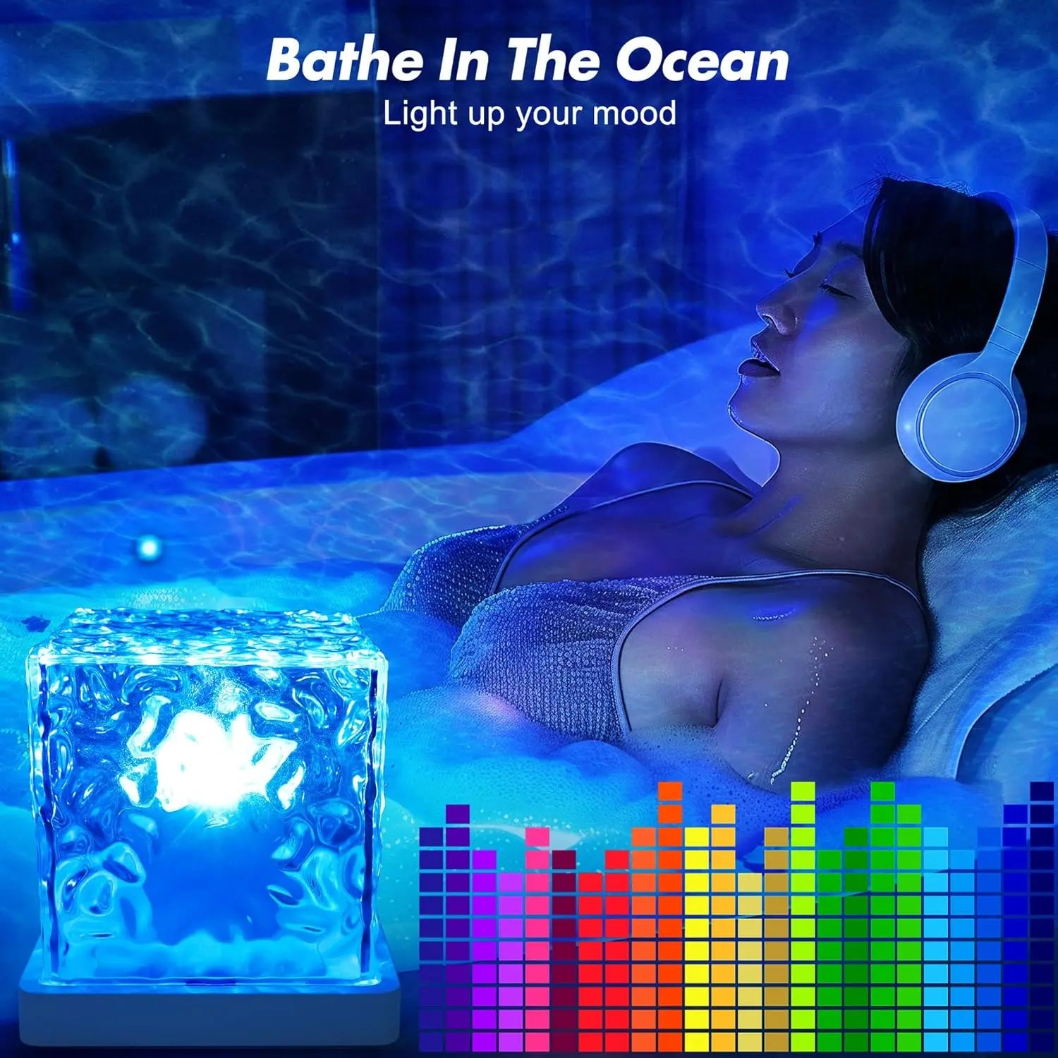 Relaxing Ocean Wave Multi-Colour Shower Light